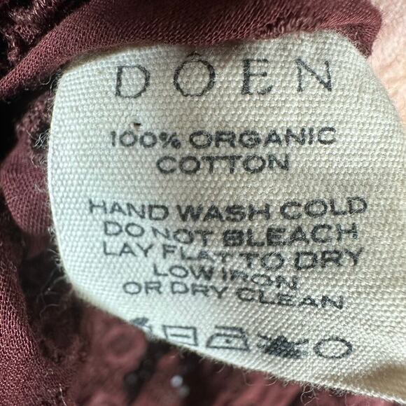 Doen Floryn Romantic Lace Eyelet Top Antique Walnut Size XL - Picture 7 of 15